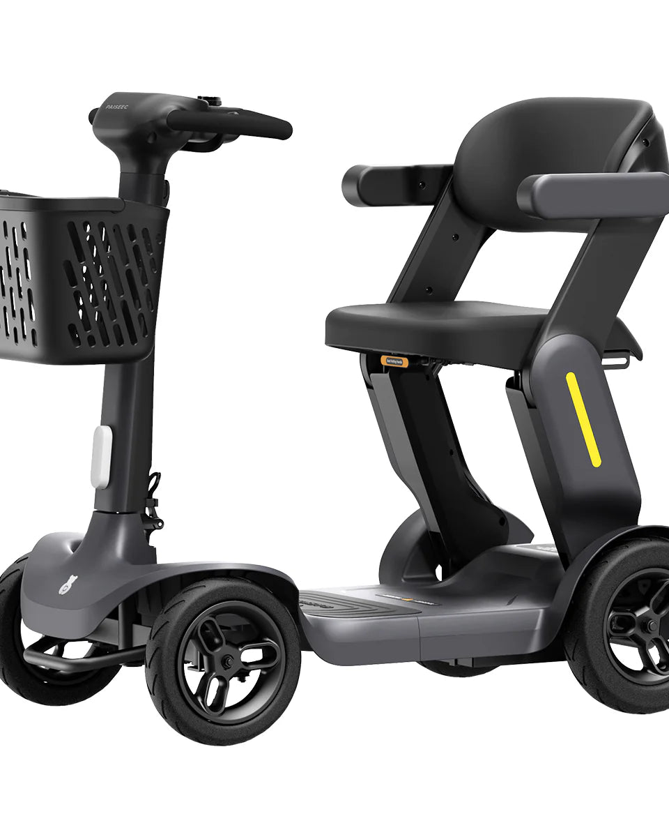 Opvouwbare scootmobiel zijkant