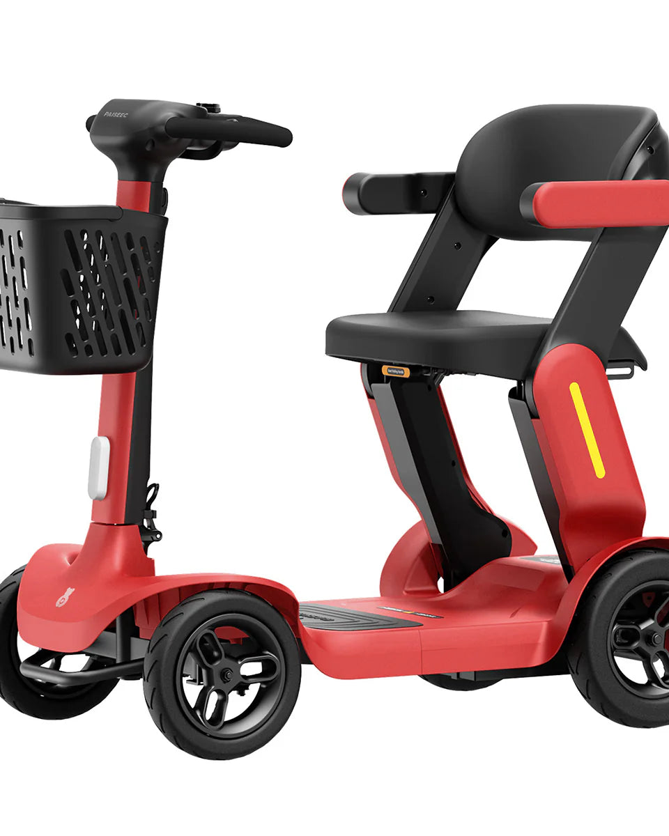 Opvouwbare scootmobiel rood