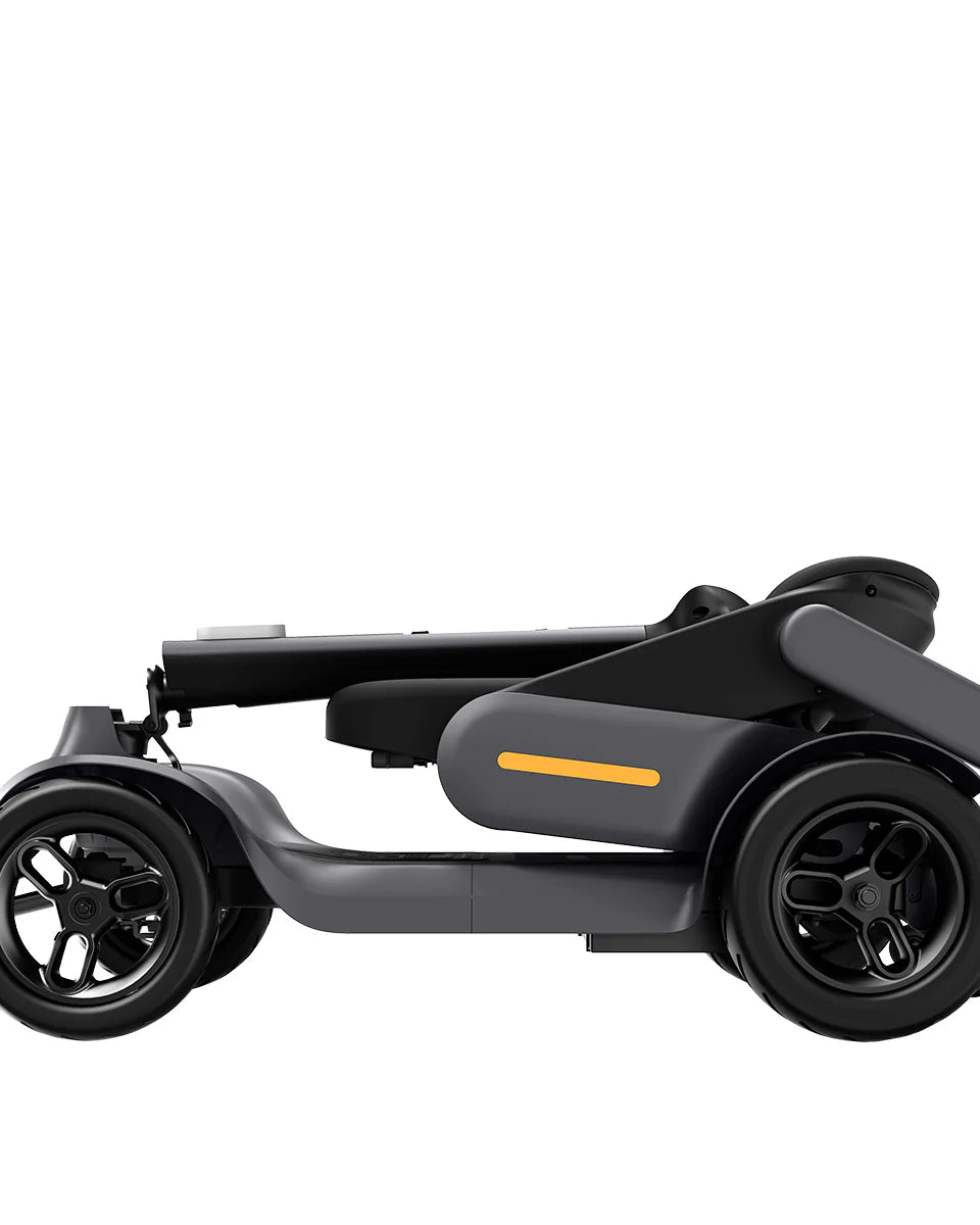 Opvouwbare scootmobiel ingeklapt
