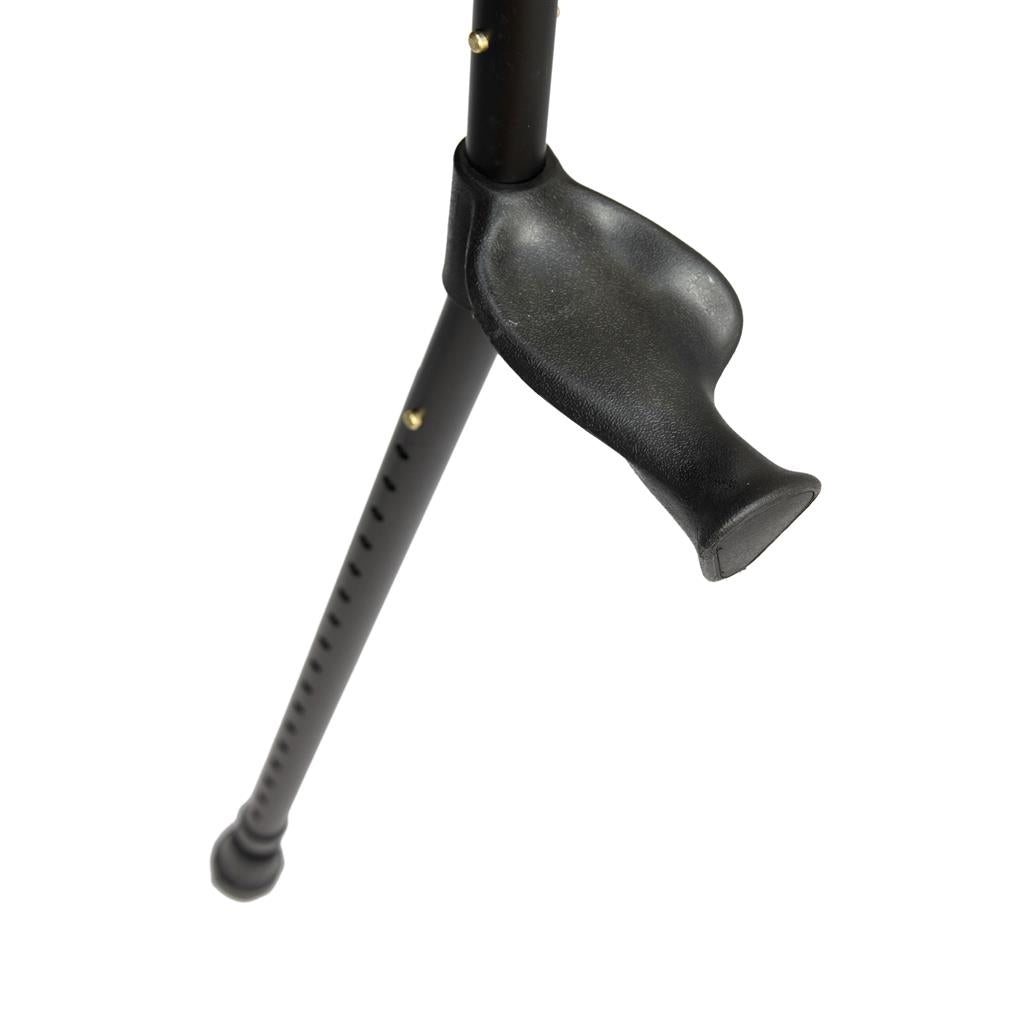 Reumakruk gesloten manchet zwart < 160 kg per paar - TotaalThuisZorg