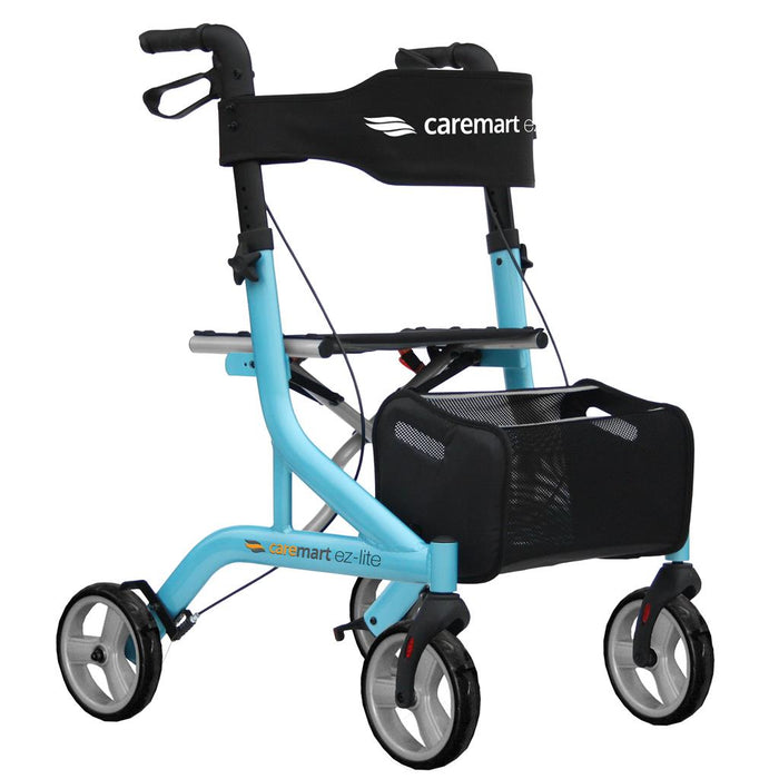 Rollator Caremart EZ-Lite kite blue < 100 kg - TotaalThuisZorg