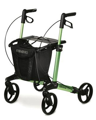 Rollator Gemino 30 incl stokhouder mt M apple green 135-170 cm < 150 kg - TotaalThuisZorg