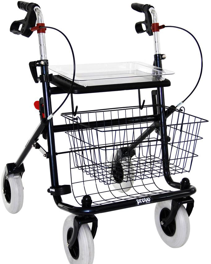 Provo rollator 43 cm zwart < 120 kg - TotaalThuisZorg