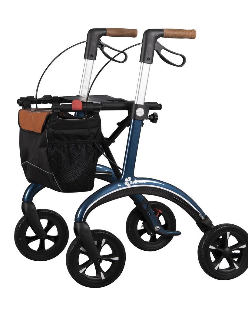 Carbon rollator grijs - TotaalThuisZorg