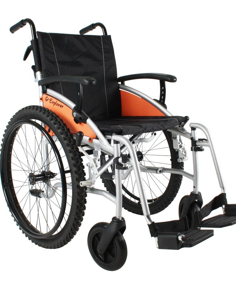 Rolstoel Excel G-Explorer zitb 45 cm zitd 42 cm zilver - TotaalThuisZorg