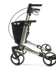 Rollator Gemino 30 incl stokhouder grijs 150-200 cm < 150 kg - TotaalThuisZorg