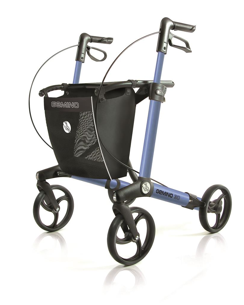 Rollator Gemino 30 incl stokhouder midnight blue 150-200 cm < 150 kg - TotaalThuisZorg