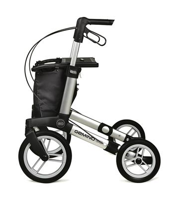 Rollator Gemino 60 zilvergrijs 150-200 cm < 150 kg - TotaalThuisZorg