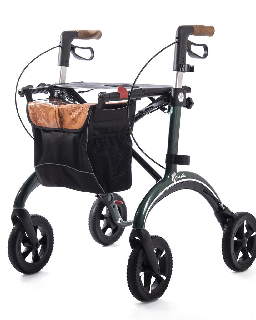 Carbon rollator grijs - TotaalThuisZorg