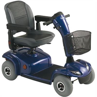 Scootmobiel Leo 4 blauw incl accu's & lader - TotaalThuisZorg