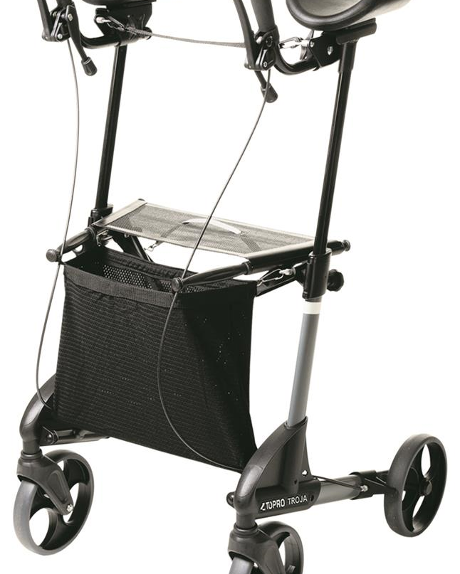 Rollator Topro Troja Classic Walker onderarmschaal mt S zilver < 125 kg - TotaalThuisZorg