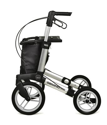 Rollator Gemino 60 mt M zilvergrijs 135-170 cm < 150 kg - TotaalThuisZorg