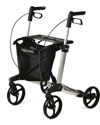 Rollator Gemino 30 M Parkinson mt M 135-170 cm grijs < 130 kg - TotaalThuisZorg