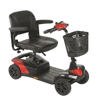 Scootmobiel Colibri 4 rood incl accu's & lader - TotaalThuisZorg