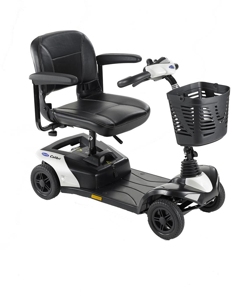 Scootmobiel Colibri 4 wit incl accu's & lader - TotaalThuisZorg