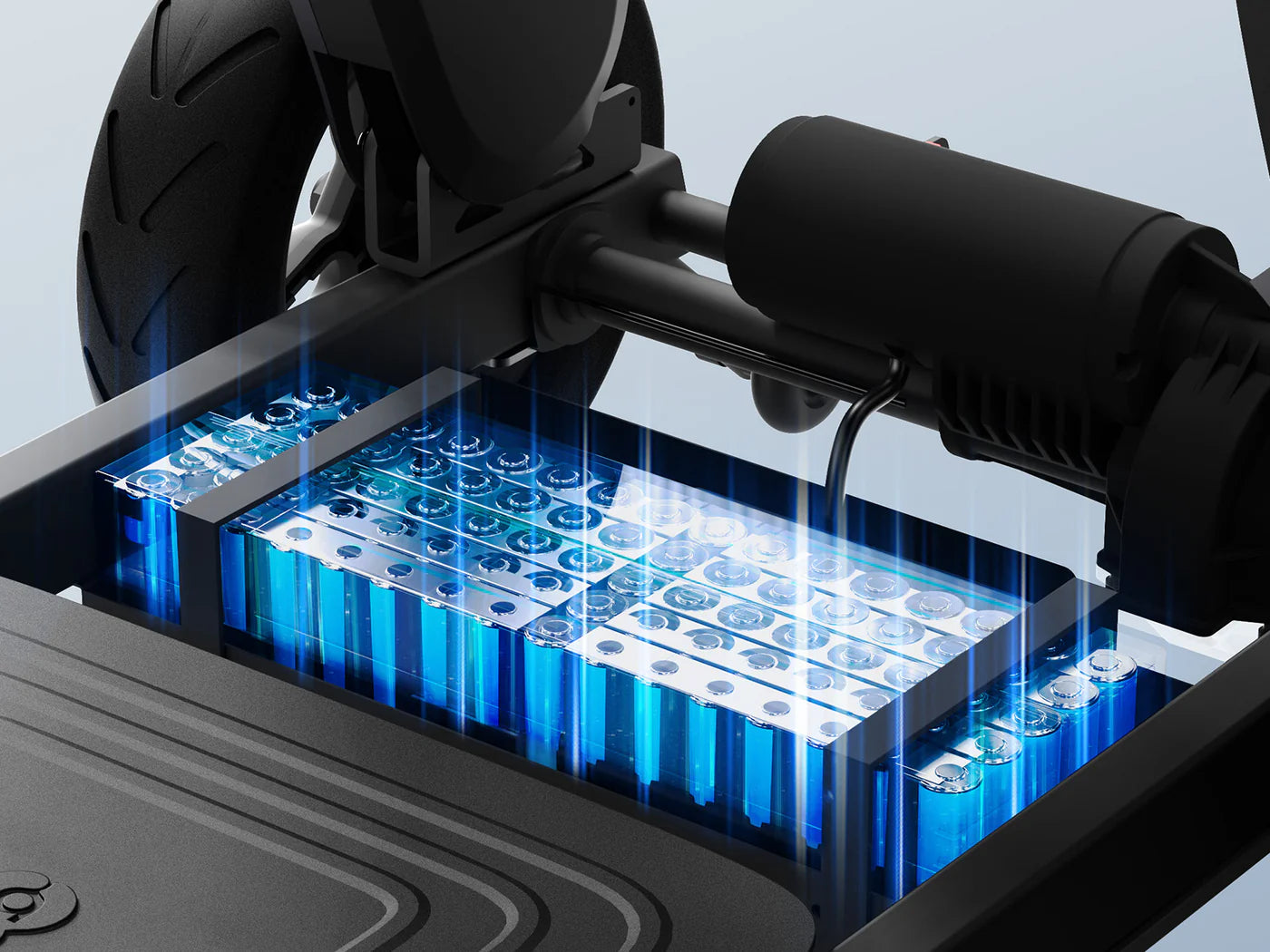 Opvouwbare scootmobiel met sterke batterij