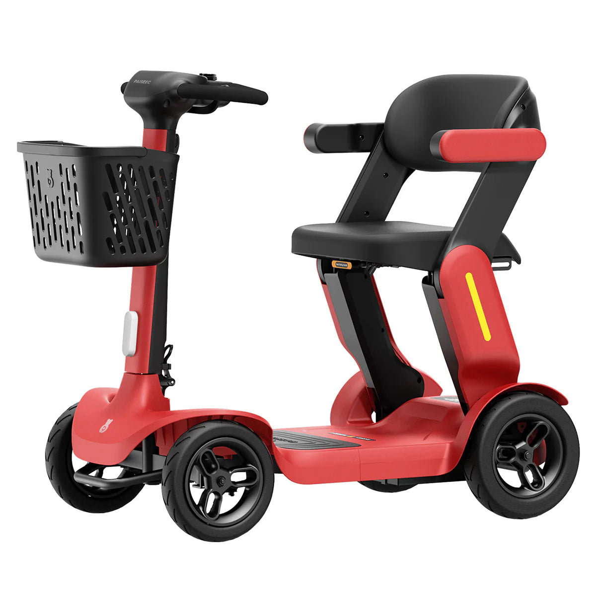 Opvouwbare scootmobiel rood