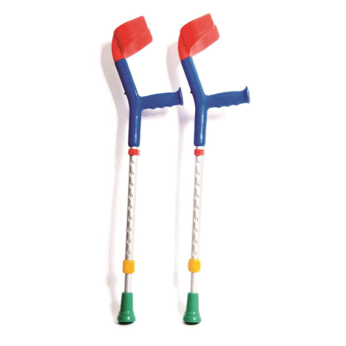 Elleboogkruk kind met open manchet - Kinderkrukken 2 stuks - Kleurrijk - TotaalThuisZorg