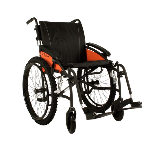 Rolstoel Excel G-Explorer zitb 45 cm zitd 42 cm zwart - TotaalThuisZorg