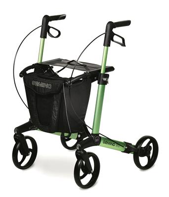 Rollator Gemino 30 incl stokhouder mt M apple green 135-170 cm < 150 kg - TotaalThuisZorg