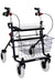 Provo rollator passieve rem/verlengde duwbuizen 43 cm zwart incl sleeprem < 120 kg - TotaalThuisZorg