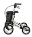 Rollator Gemino 60 zilvergrijs incl stokhouder 150-200 cm < 150 kg - TotaalThuisZorg