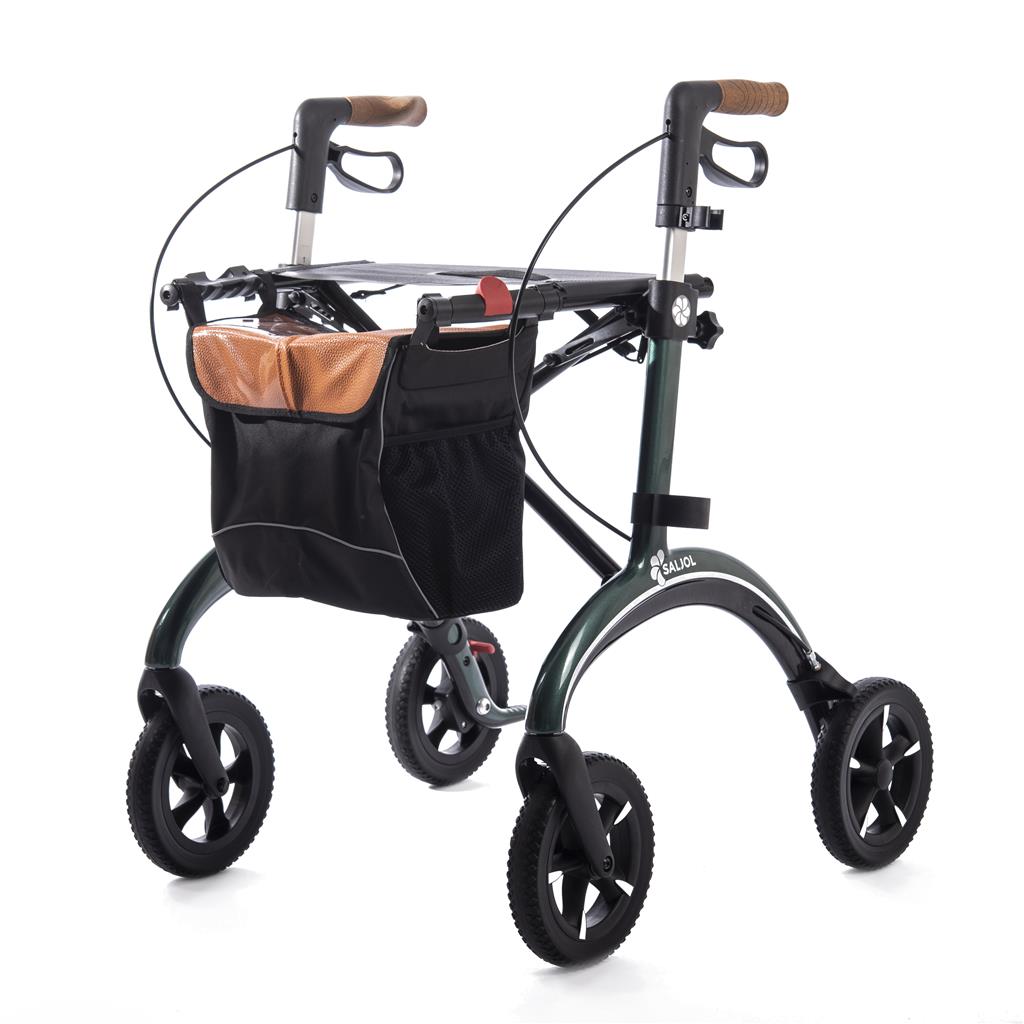 Carbon rollator grijs - TotaalThuisZorg