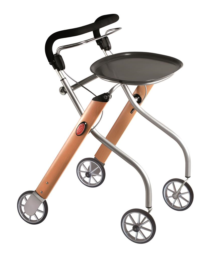 Let's go indoorrollator beuken/zilver - TotaalThuisZorg