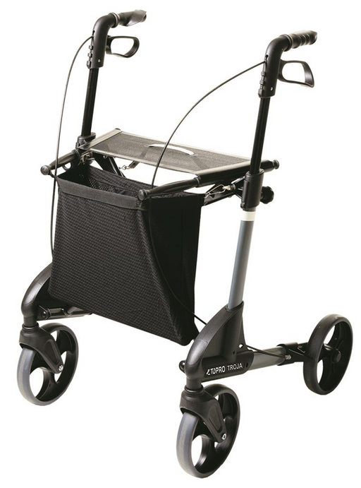 Rollator Topro Troja Classic mt M grijs 150-200 cm <165 kg - TotaalThuisZorg