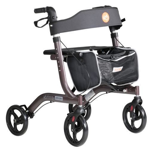 Rollator Caremart EZ-Lite macadamia brown < 100 kg - TotaalThuisZorg