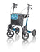 Rollator Topro Troja 2G incl rugsteun mt M blue waves 150-200 cm < 150 kg - TotaalThuisZorg