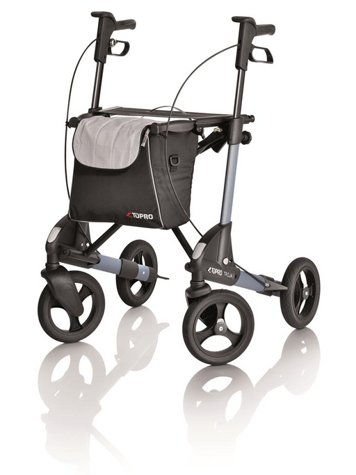 Rollator Topro Troja 2G incl rugsteun mt M grijs 150-200 cm < 150 kg - TotaalThuisZorg