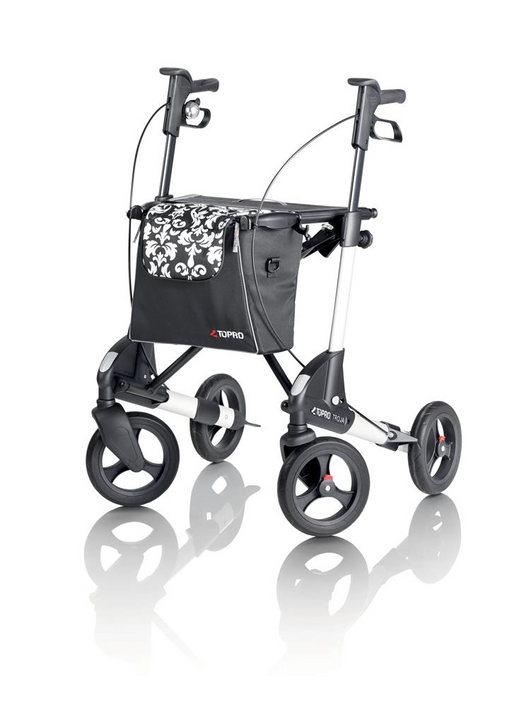 Rollator Topro Troja 2G incl rugsteun mt M wit 150-200 cm < 150 kg - TotaalThuisZorg